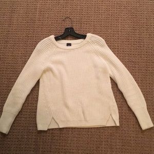 White cotton sweater from GAP